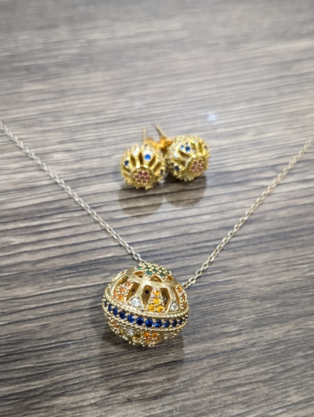 Gold Plated Sterling Silver Set